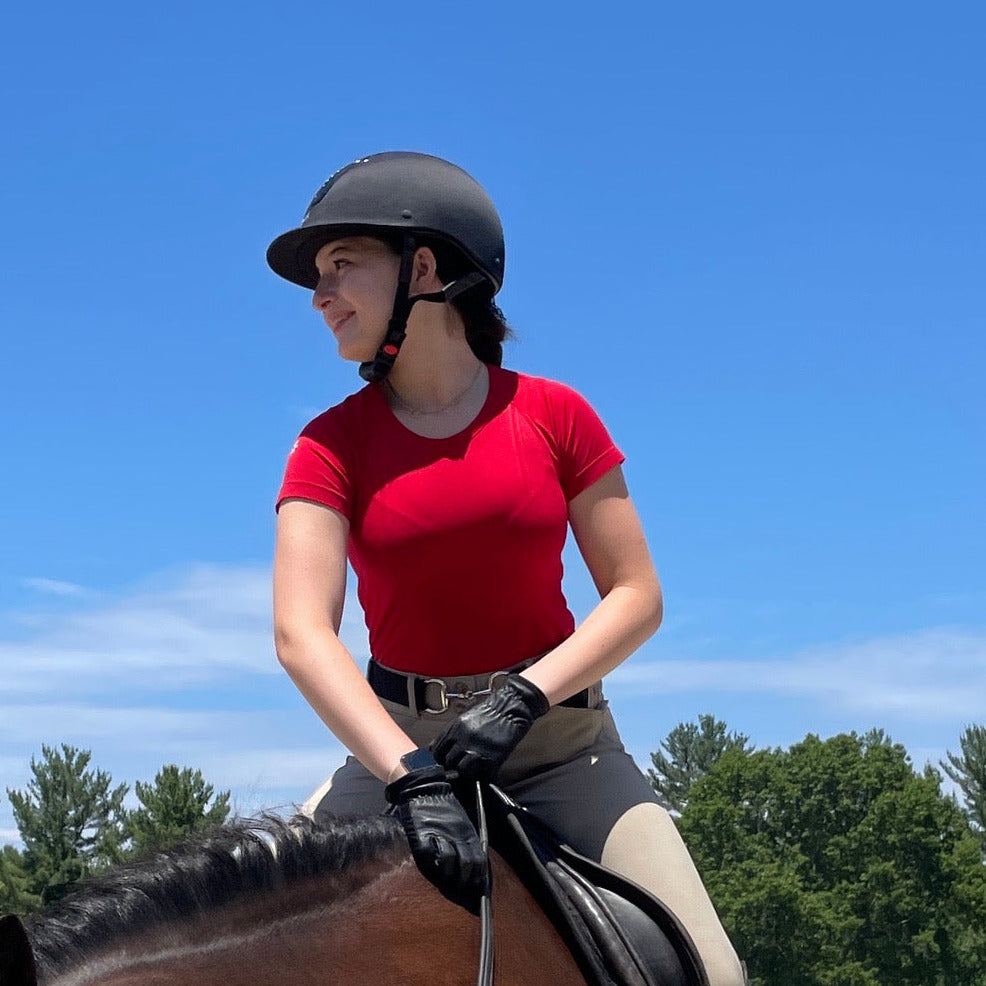 Cooper Short Sleeve Training Top, Cherry